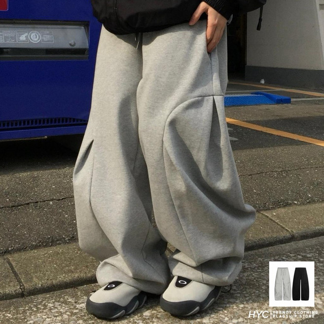 HYC 弧線立體剪裁 彎刀衛褲 G9009