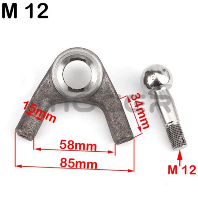호환 M1012 스윙 암 볼 조인트 키트 ATV UTV 고 카트 버기 쿼드 자전거 전기 자동차 250cc 1000w 스쿠터 부품에 적합, [03] Black