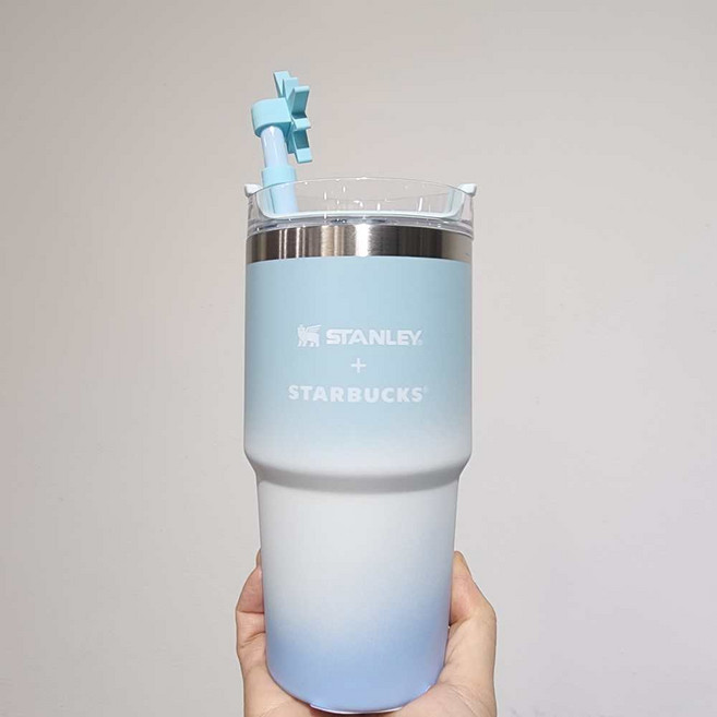 스타벅스 SS 윤슬 스탠리 켄처 텀블러 591ml + 쇼핑백 세트, 1개