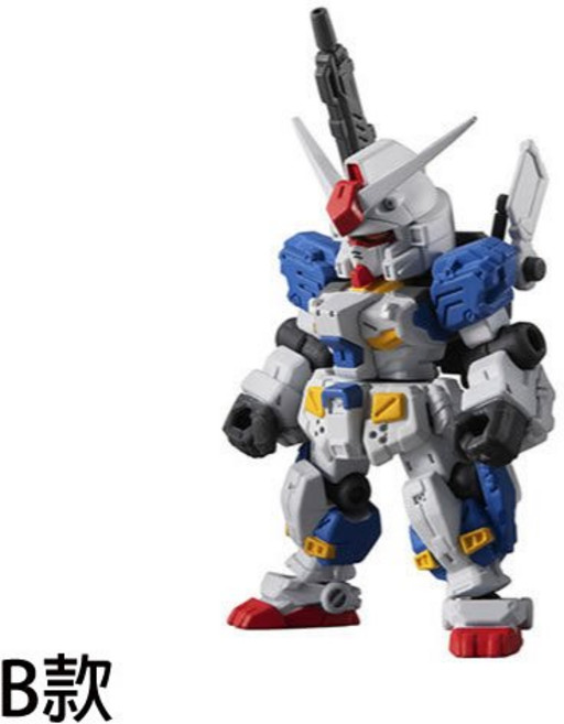萬代 BANDAI 轉蛋 扭蛋 鋼彈ENSEMBLE 12 機動戰士鋼彈 薩克 公仔 全5款, 1個, B款/全裝甲鋼彈7號機款(藍)