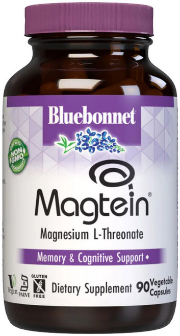 블루보넷 마그네슘 L-트레오네이트 베지터블 캡슐, 90정, 1개