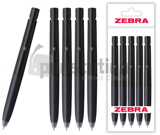제브라 블렌 blen 볼펜 0.7mm 5개 세트, 블렌 0.7mm 블랙바디 5개 세트