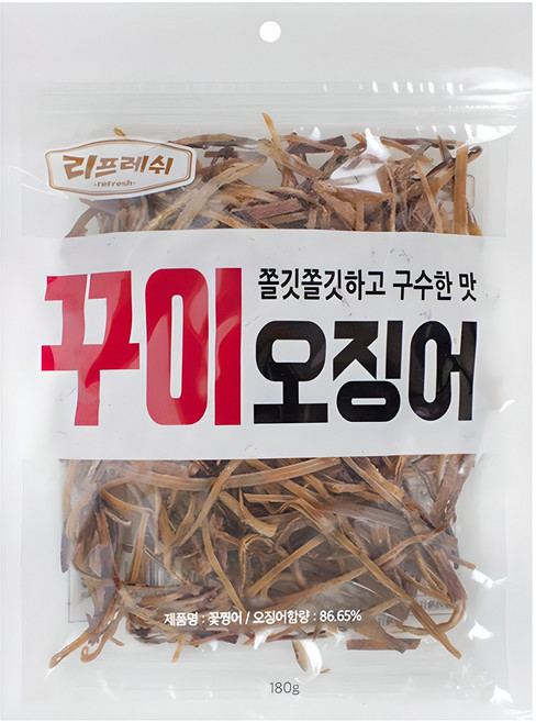 리프레쉬 꾸이오징어, 180g, 1개
