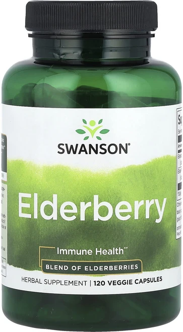 Swanson 엘더베리 면역 건강 베지 캡슐 120정, 1개 - 쿠팡
