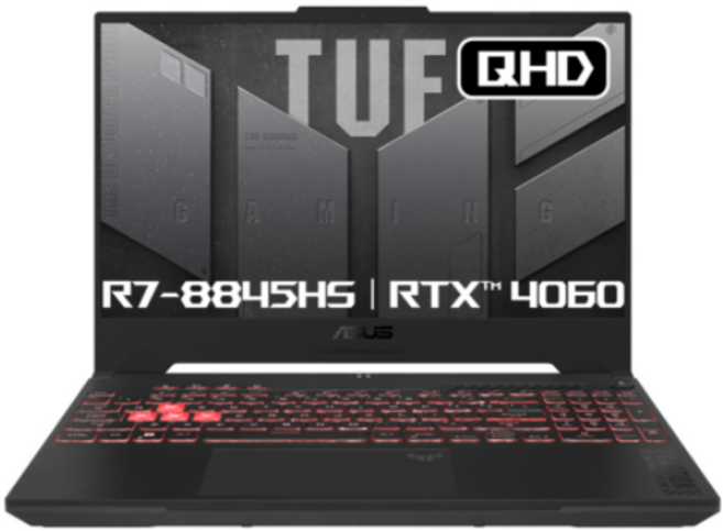 에이수스 2024 TUF 게이밍 A15 라이젠7 라이젠 8000 시리즈 지포스 RTX 4060, 메카그레이, 512GB, 16GB, Free DOS, FA507UV-HQ095