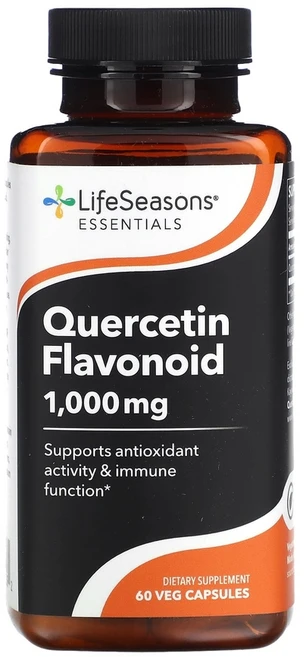 라이프시즌스 퀘르세틴 플라보노이드 500mg 60 베지캡슐, 60정, 1개 - 쿠팡