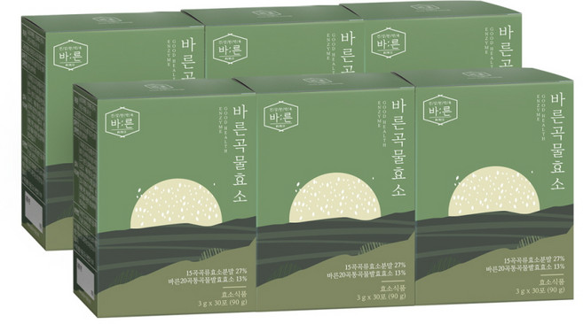 바른 곡물효소 누룽지맛, 90g, 6박스