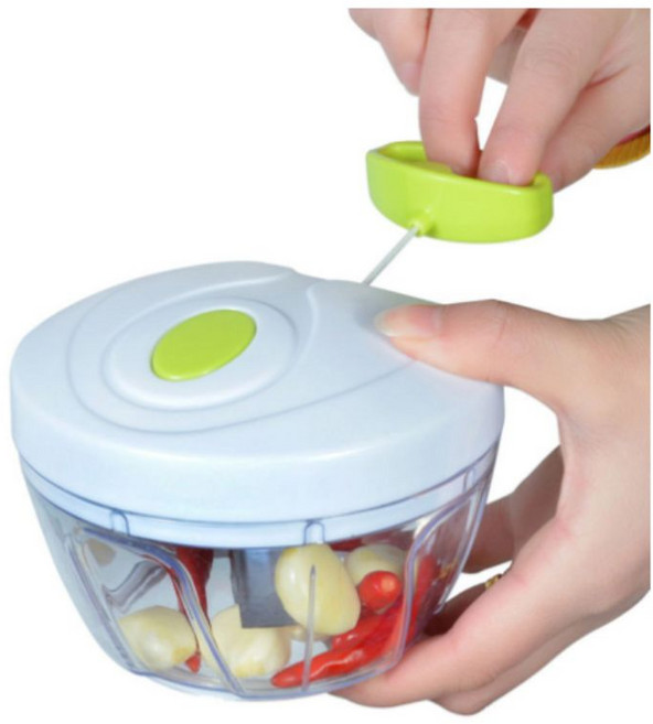 Drawstring 가정용 커터 고기 블렌더와 수동 마늘 분쇄기 다기능 주방 음식 슈레더 과일 분쇄기 블렌더, 01 A, 1개