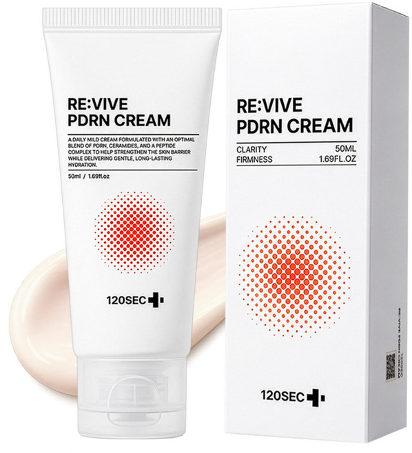120SEC 리바이브 PDRN 5000 PPM 재생크림 연어크림 주름개선, 1개, 50ml