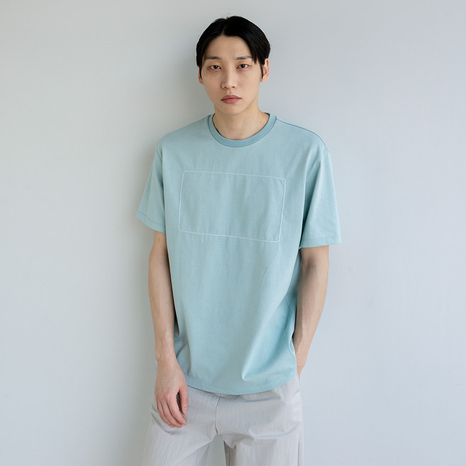 꼼소넛 Rectangle stitch t-shirt