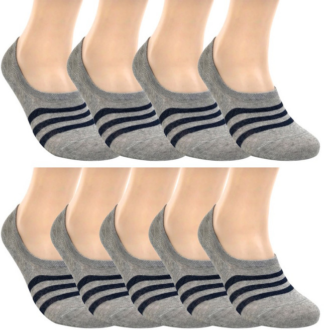 수한양말 남자 페이크 삭스 덧신 삼선 9켤레