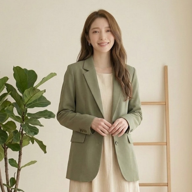 드마엘 메즐 베이직 오버핏 간절기 자켓(4color)+델로나