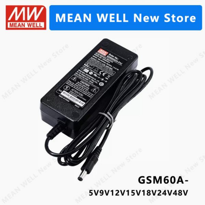 컴퓨터 pc 파워서플라이MEAN WELL GSM60A GSM60A05-P1J GSM60A09-P1J GSM60A12-P1J GSM60A18-P1J GSM60A24-, 01 60W, 01 GSM60A24-P1J, 1개