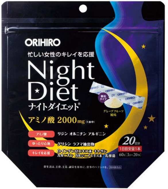 오리히로 나이트 다이어트 과립 (3g x 20), 1개, 60g