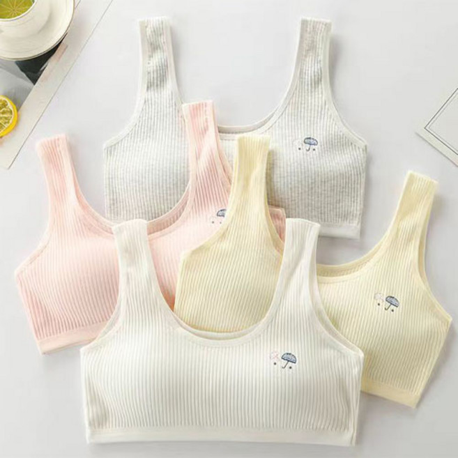 소소데이 주니어 마시멜로 브라 1단계 4종세트 여아 속옷 사계절 이너