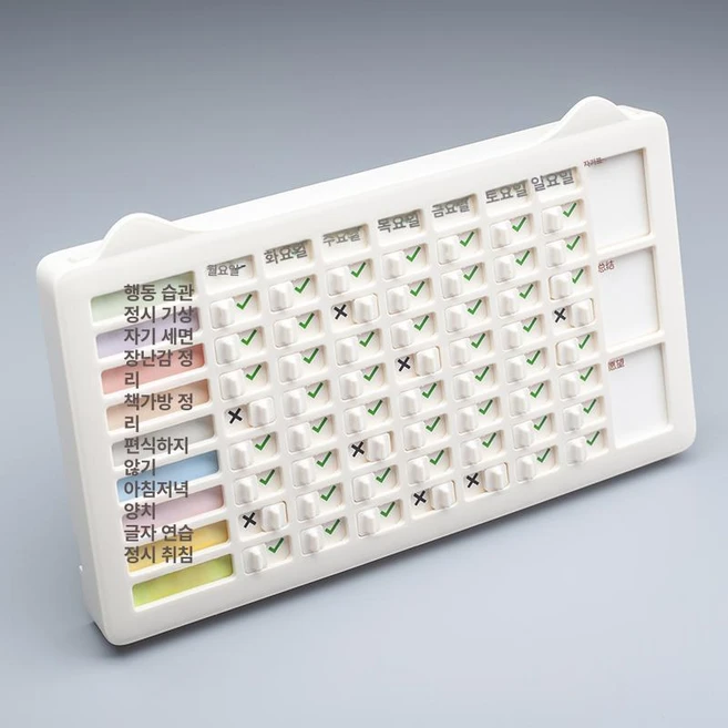 플래너 주간계획 시간관리 자기주도 학생 방학, 기본 보드판 프레임 재질 - 쿠팡