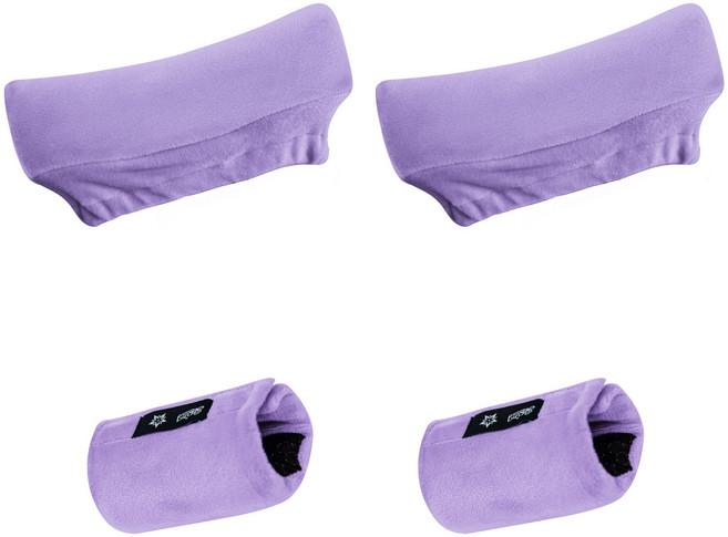 YAMANMAN 목발커버 목발패드 세트 목발용 쿠션패드 세트 손잡이 커버 벨벳 겨드랑이 쿠션 스폰지, 1세트