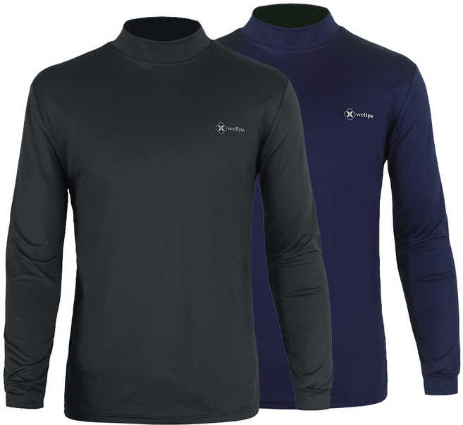 [1+1] 약기모 소프트 반목티 히트텍 스판 보온 발열 프리미엄원단 이너 반폴라 내복 등산복 작업복