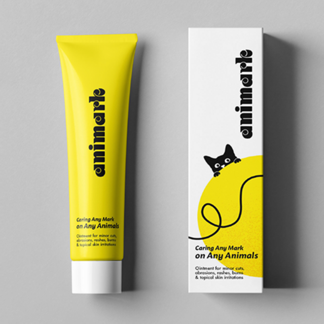 강아지 연고 애니마크 노랑 센텔라 살브 고양이 피부병 연고, 33g, 1개