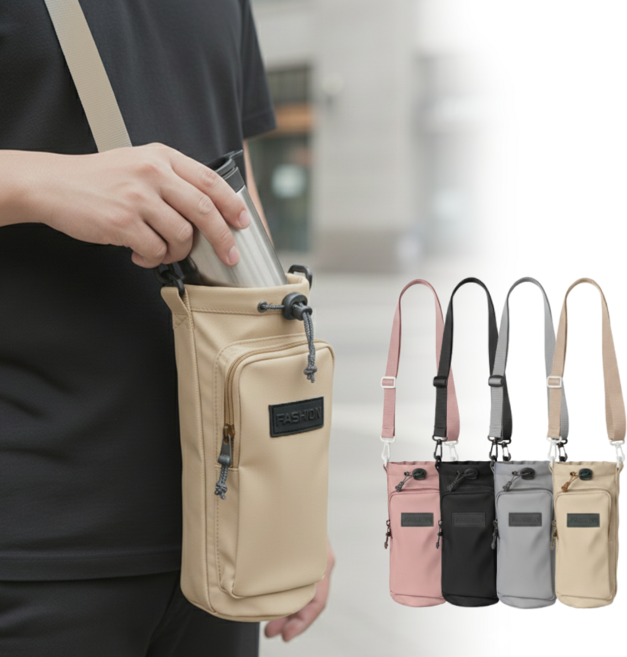 그루폴 손이편한 텀블러백 가방 파우치, 1개, K.ivory