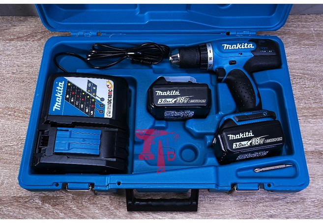 牧田 DDF453RFE 充電式電鑽，18V，3.0Ah鋰電池，附充電器及工具箱, 詳見包裝