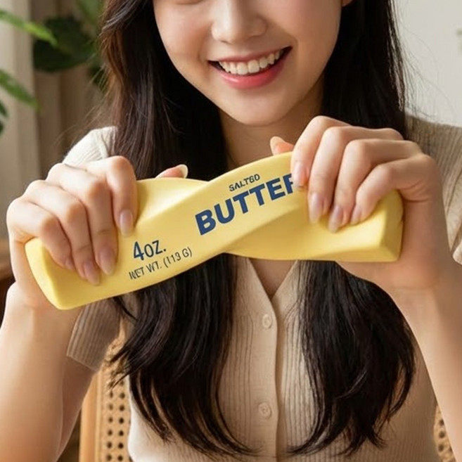 앙플러스 버터 스퀴시 스트레스 볼 말랑이, 2개, 혼합색상