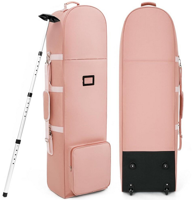 DAREKUKU 탈착식 어깨 스트랩이 있는 항공사용 골프 여행 커버 부, Shoulder With Support Rod