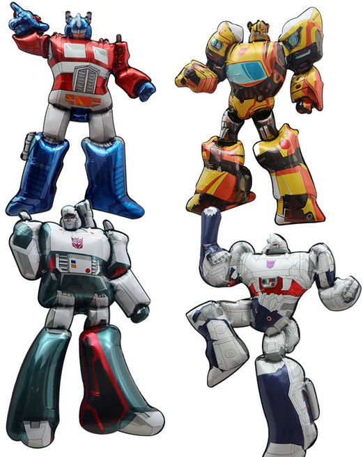 로봇 생일 파티 풍선 4종 세트