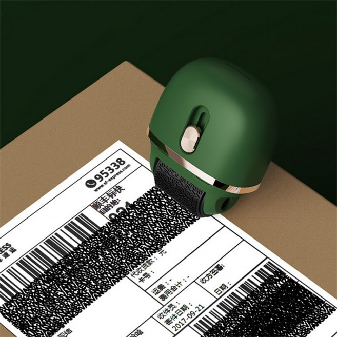 택배 송장 지우개 개인정보 유출방지 보호 스탬프 롤러 문서 운송장 리필, 1개, 스카이