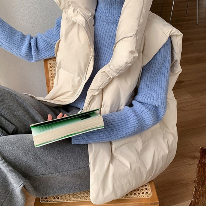 마이쏭 여성 콕스오버핏패딩조끼