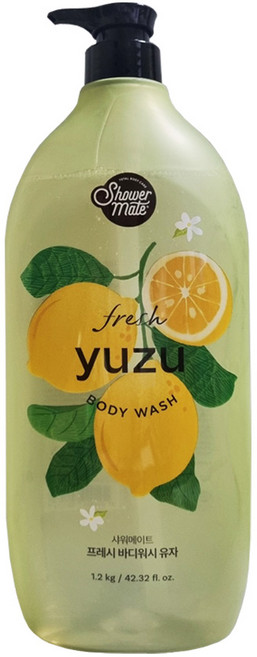 샤워메이트 바디워시 유자, 1.2kg, 2개