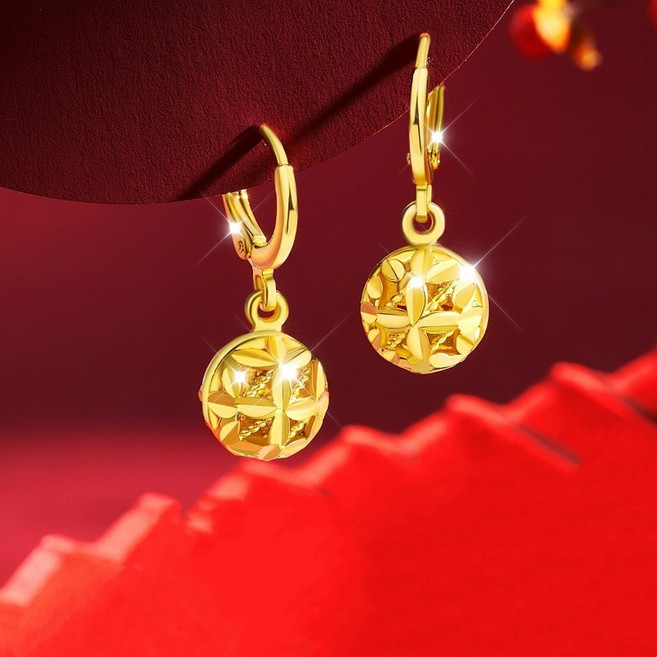 Youmi 입체 볼 귀걸이 고급스러운 데일리 포인트 여성 악세사리 TR05