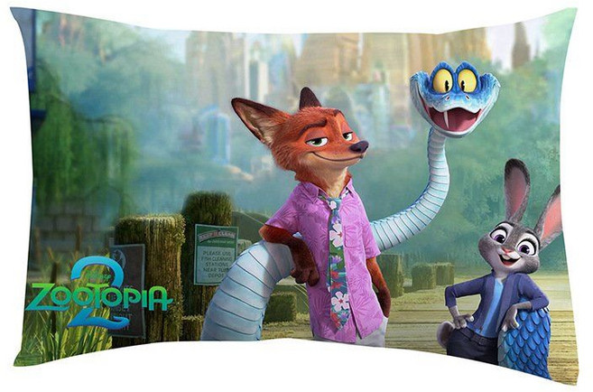 주토피아 긴 베개 커버 국경 넘기기 베개는 맞춤 제작 가능합니다. 이인