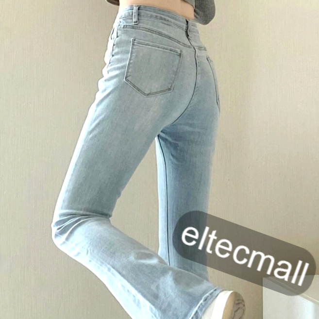 여성 부츠컷 청바지 스판 하이웨스트 슬림핏 데님 팬츠