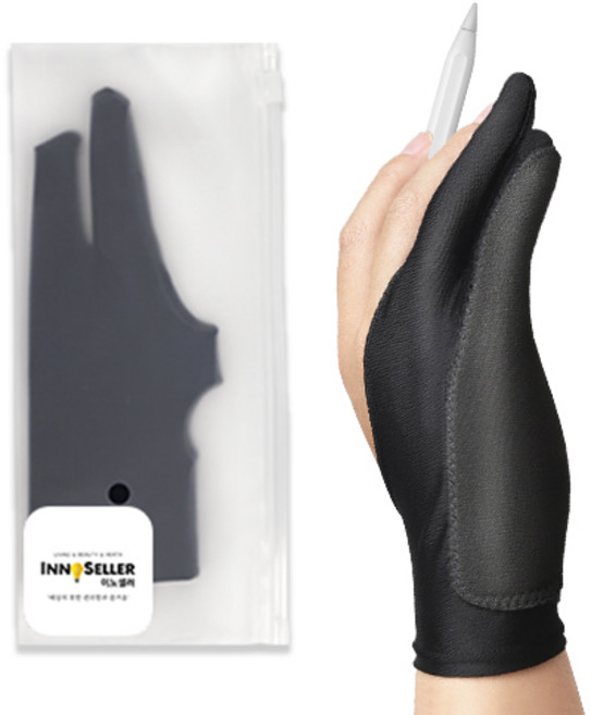 이노셀러 전문가용 드로잉장갑 타블렛 아이패드 태블릿 그림 장갑, 3중레이어 밀착형