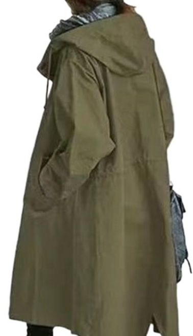 SHENGBO여성 후드 점퍼 아우터 롱 야상 사파리 캐주얼SH003