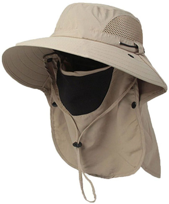 아웃도어 햇빛가리개 마스크 버킷햇 탈부착 모자 hun*2752VR