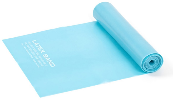 프로-스펙스 라텍스밴드 요가 필라테스 스트레칭 스포츠 고무 운동밴드, 스카이블루, 1개