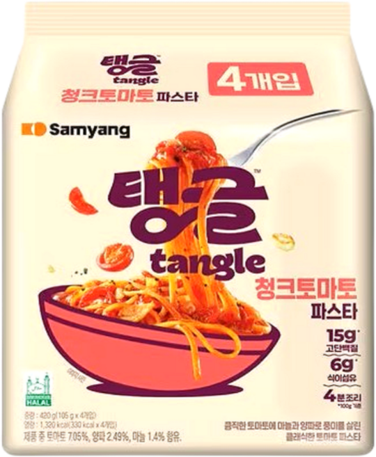 삼양식품 탱글 청크토마토 파스타 420g, 1팩