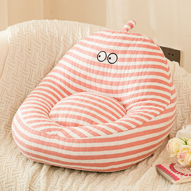 스트라이프 시리즈 쿠션 다다미 거실 침실 게으른 사람 좌석 홈 창가 푸톤 쿠션 일체형 소파