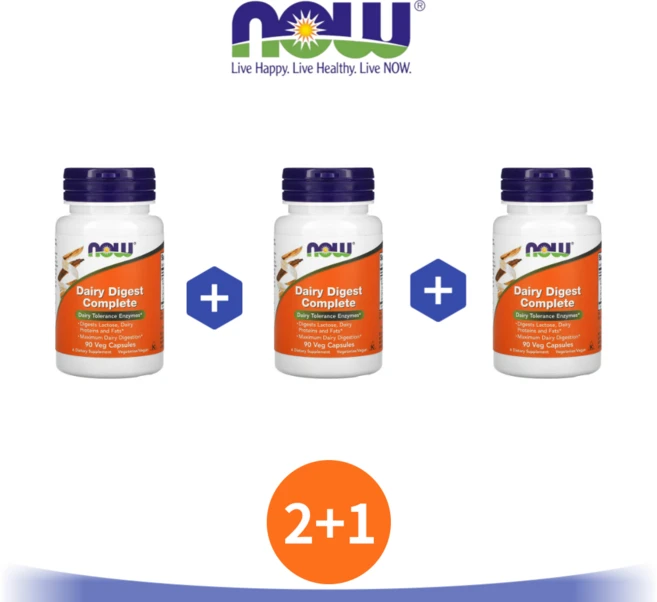 나우푸드 유제품 다이제스트 효소 90캡슐 데어리 다이제스트 컴플리트 3세트, 90정 - 쿠팡