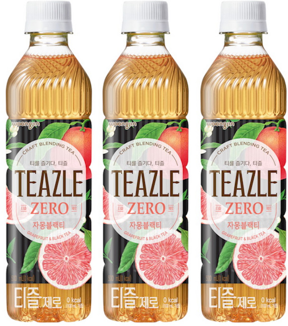 티즐 제로 자몽블랙티 500ml, 3개