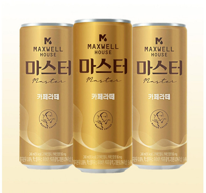 마스터 카페라떼 240ml, 30개