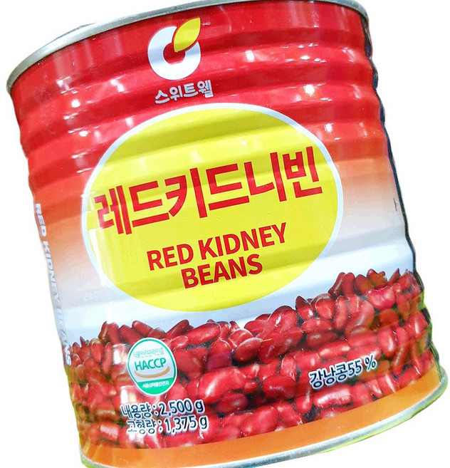 적강낭콩 키드니빈스 통조림 2500g 레드키드니빈, 2.5kg, 1개