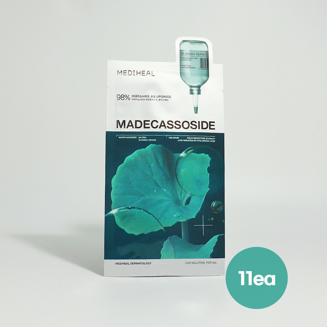 메디힐 마데카소사이드 에센셜 흔적 리페어 마스크팩, 11개입, 1개