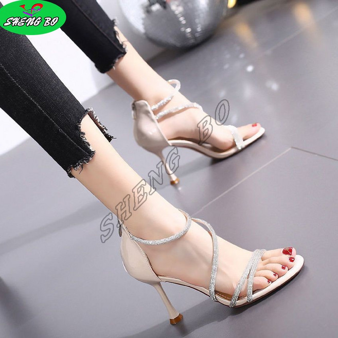 Krismile여성 스틸레토 샌들 미들힐 하이힐 오피스룩 여름+NO.004LH908