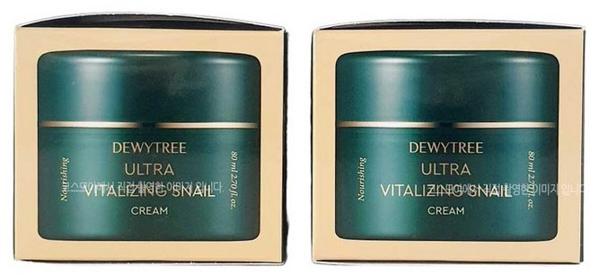 듀이트리 울트라 바이탈라이징 스네일 인텐시브 크림, 80ml, 2개