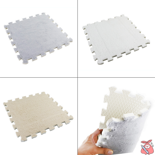 해피J보따리 두께 1cm EVA 조립식 바닥매트 바닥냉기차단 층간소음방지 발포 퍼즐매트 5p, 화이트, 1개
