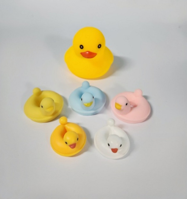 오리 미니어쳐 딱딱한 오리 미니어쳐 사육통 꾸미기, 딱딱이 큰오리, 1개