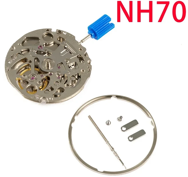 호환 NH70 무브먼트 일본 무브먼트 시계 부품 교체 액세서리 시계 NH70A NH71A NH72A 스켈레톤, [03] NH70